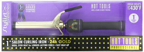 hot tools professional curling iron with multi-heat control